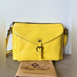 Patricia Nash Avellino Crossbody New Yellow NWT
